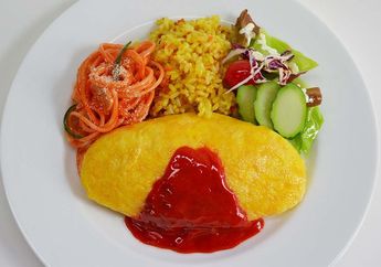 Rahasia Telur Dadar Omurice Ala Jepang, Padat di Luar dan Meleleh di Dalam
