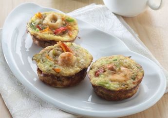 Resep Mudah Mini Omelet Seafood, Cocok Dijadikan Sarapan Besok!