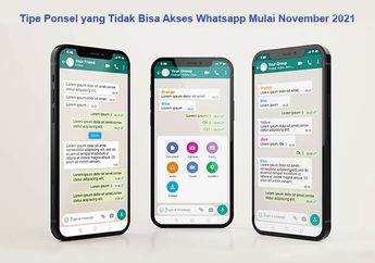 Mulai November 2021 Whatsapp Tidak Bisa Lagi Digunakan pada Tipe Ponsel Ini, Cek Tipe Ponselmu!