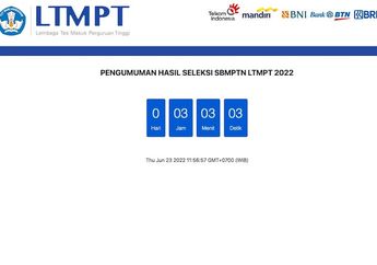 Hasil SBMPTN 2022 Bisa Dilihat Mulai Pukul 15.00 WIB, Tinggal Klik Salah Satu Link Pengumuman Ini dan Begini Contoh Tampilan yang Lulus dan Tidak Lulus