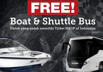 MXGP Indonesia 2022, Boat dan Shuttle Bus Gratis Menuju Sirkuit MXGP Samoto