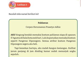 Jawab Soal Latihan 3 Mengulas Informasi Penting dari Teks Narasi, Materi Bahasa Indonesia Kelas XII Kurikulum Merdeka