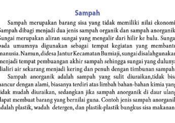 Jawab Soal Tugas Teks 'Sampah', Bahasa Indonesia Kelas X
