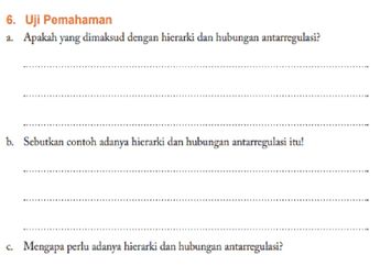 Jawab Soal Uji Pemahaman Unit 2 Hubungan Antarregulasi, PPKn Kelas XI