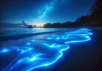 Seolah-olah Air Laut Memancarkan Cahaya, Apa Fungsi Bioluminesens bagi Makhluk Hidup?