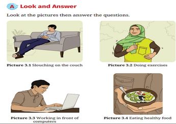 Jawab Soal Task 1 A. Look and Answer & B. Listen and Answer pada Chapter 3: Sports and Health, Bahasa Inggris Kelas X