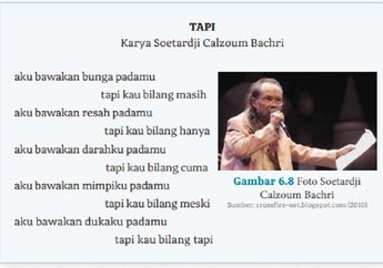 Jawab Soal Puisi 'Tapi' Karya Soetardji  Calzoum Bachri, Bahasa Indonesia Kelas X Kurikulum Merdeka
