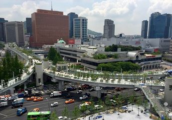 Indahnya Jembatan Layang Korea yang Dijadikan Taman