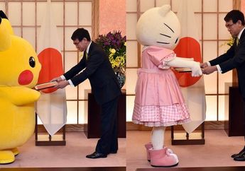 Pikachu dan Hello Kitty sebagai Duta Jepang