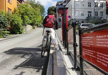 Elevator Khusus Sepeda di Norwegia