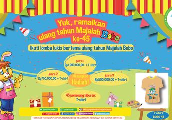 Yuk, Ikut Lomba Lukis dalam Rangka HUT Majalah Bobo Ke-45!