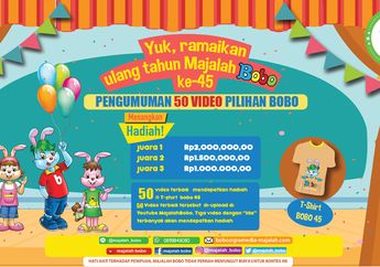 Pengumuman Pemenang 50 Video Pilihan Bobo