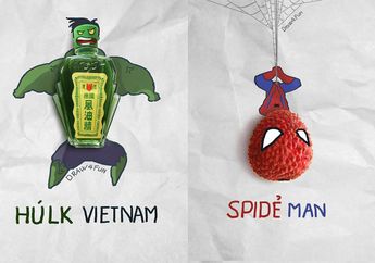 Ilustrasi Superhero dengan Gabungan Benda Sehari-hari Ini Bisa Kita Tiru, lo!
