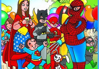 Paman Kikuk, Husin, dan Asta: Superhero Takut Ketinggian