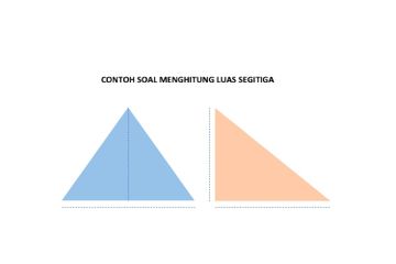 Contoh Soal Menghitung Luas Segitiga