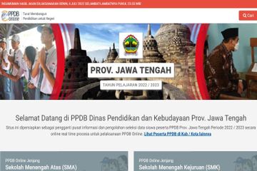 Peserta PPDB Jateng 2022 yang lolos seleksi wajib melakukan daftar ulang.