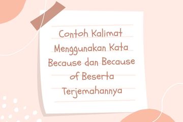 Because merupakan kata penghubung  sedangkan because of merupakan kata depan.