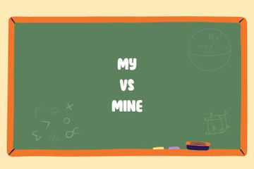 My dan mine memiliki perbedaan dilihat dari kelompok kata dan penggunaannya.