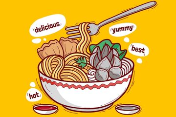 Istilah bahasa Inggris untuk mengatakan 'enak' selain 'delicious'.
