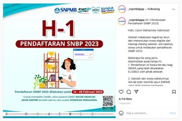 Pendaftaran SNBP 2023 Dibuka Besok, Jangan Lupa Simpan Permanen Akun SNPMB Terlebih Dahulu