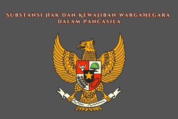 Substansi Hak dan Kewajiban Warga Negara dalam Pancasila
