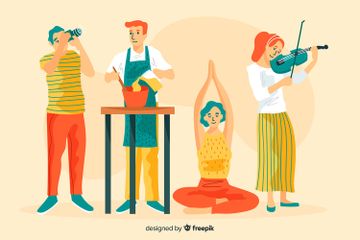 Pada buku Bahasa Inggris Kelas VII, Section 4, Part C, halaman 34 terdapat soal tentang people's hobbies.