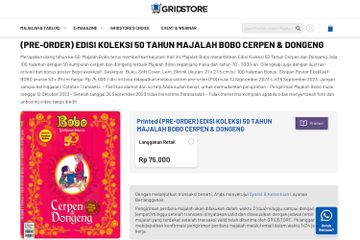 Beri Kejutan Baru, Majalah Bobo Buka PO Edisi Koleksi 50 Tahun Cerpen dan Dongeng