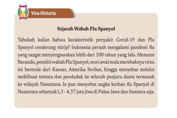 Jawab Soal Aktivitas 2 tentang Flu Spanyol dan COVID-19, Materi Sejarah Kelas XI Kurikulum Merdeka