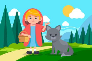 Pada buku Bahasa Inggris Kelas X Kurikulum Merdeka Chapter 6, Task 3, terdapat soal membandingkan teks bacaan Little Red Riding Hood. 