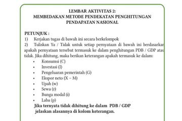 Pendapatan nasional bisa dihitung dengan berbagai metode perhitungan.