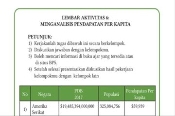 Setiap negara memiliki pendapatan per kapita yang berbeda-beda.