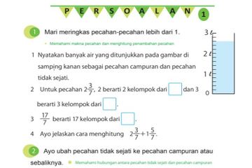 Soal yang berkaitan dengan pacahan dalam matematika.