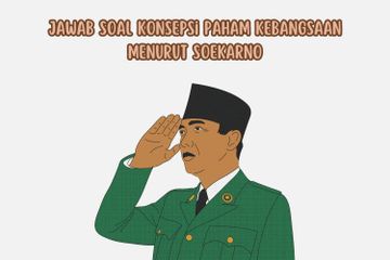 Soekarno menjelaskan mengenai konsepsi paham kebangsaan.