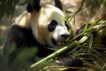 Kenapa Panda Bisa dengan Mudah Memakan Batang Bambu yang Keras?