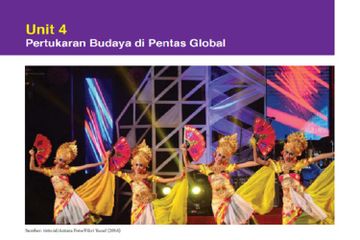 (tangkapan layar) Materi 'Pertukaran Budaya di Pentas Global' mempelajari tentang identifikasi  tradisi, kearifan, serta kebudayaan masyarakat di negara lain.
