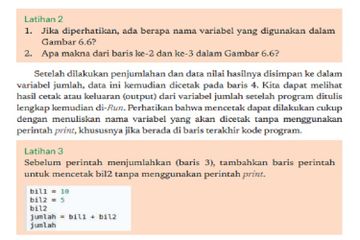 (tangkapan layar) Terdapat soal Latihan 2, Latihan 3 dan Latihan 4 pada Bab 6: 'Analisis Data' di halaman 117-118.