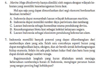 (tangkapan layar) Terdapat soal Asesmen Pengetahuan/Evaluasi Bab 1 di halaman 57-62.
