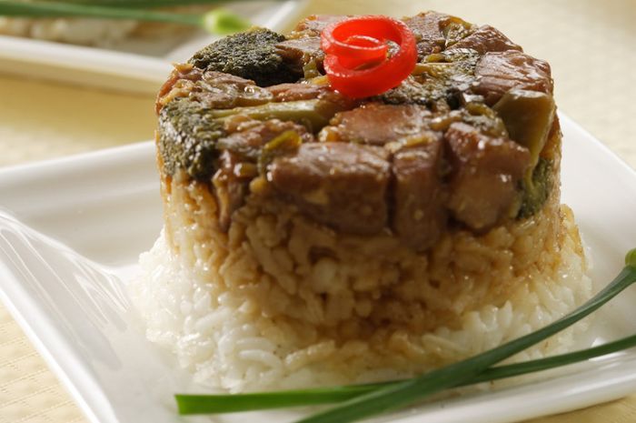 Nasi Tim Ikan Brokoli