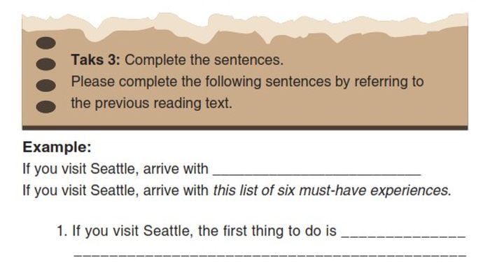 Reading Comprehension Tasks 3.