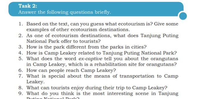 Chapter 4 Task 2: Answer the following questions briefly.