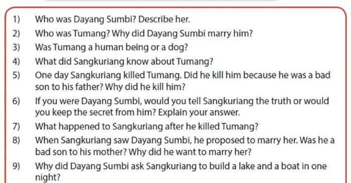 We will discuss what we can learn from “Sangkuriang”.