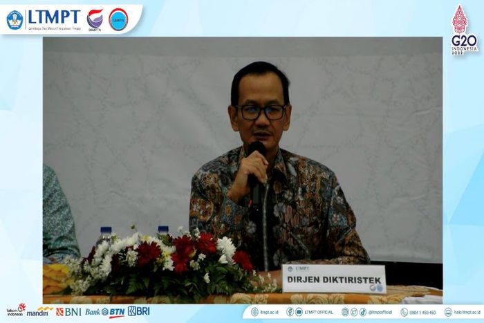 Prof. Ir. Nizam, M.Sc., DIC., Ph.D, Dirjen Diktiristek menjelaskan turunnya peminat pada program studi Pertanian dan Pendidikan Kejuruan, Kamis (23/6/2022).