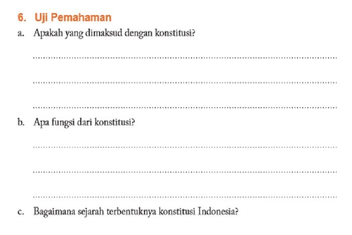 (tangkapan layar) Pembahasan soal Uji Pemahaman Bagian 2 Unit, materi PPKn kelas XI halaman 77-78.