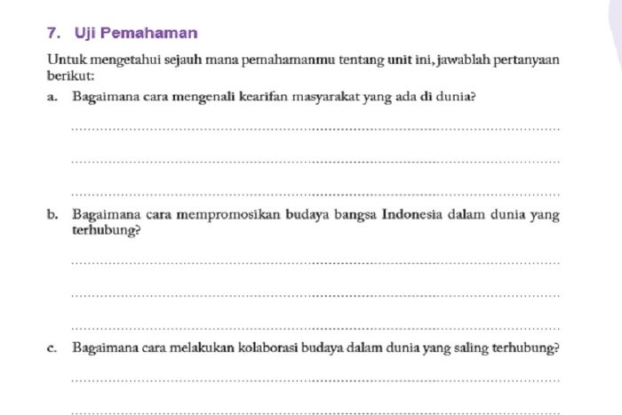 (tangkapan layar) Pembahasan soal Uji Pemahaman Unit 3 Bagian 3: Interaksi Budaya Nusantara di Kancah Dunia, materi PPKn kelas XI