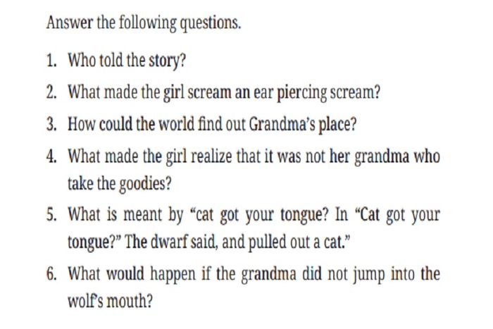 (tangkapan layar) Pembahasan soal 'Read and Answer (Part 2)' pada 'Chapter 6: Fractured Stories' materi bahasa Inggris kelas X.