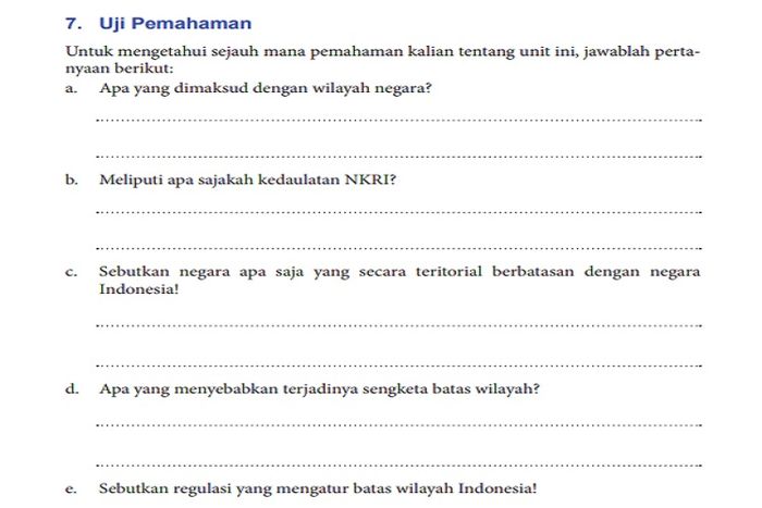 Pembahasan Uji Pemahaman Unit 2 Bagian 4: 'NKRI dan Kedaulatan Wilayah' materi PPKn kelas X.