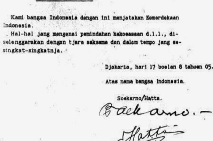 Teks proklamasi kemerdekaan dirumuskan di rumah seorang perwira tinggi Jepang.