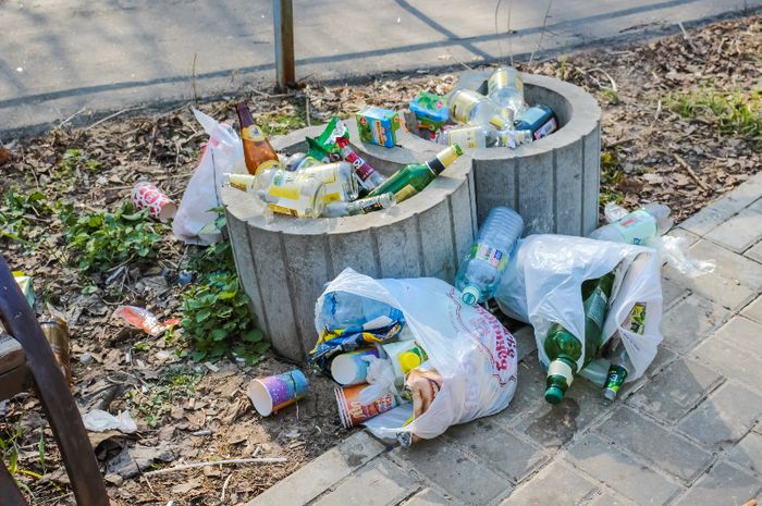 Sampah yang berantakkan dapat mendatangkan penyakit.