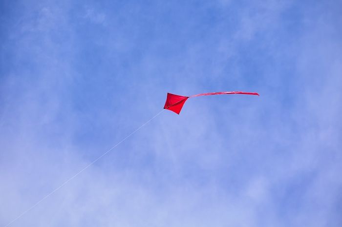 Layang-layang yang sering dimainkan merupakan contoh penerapan dari bangun datar layang-layang.
