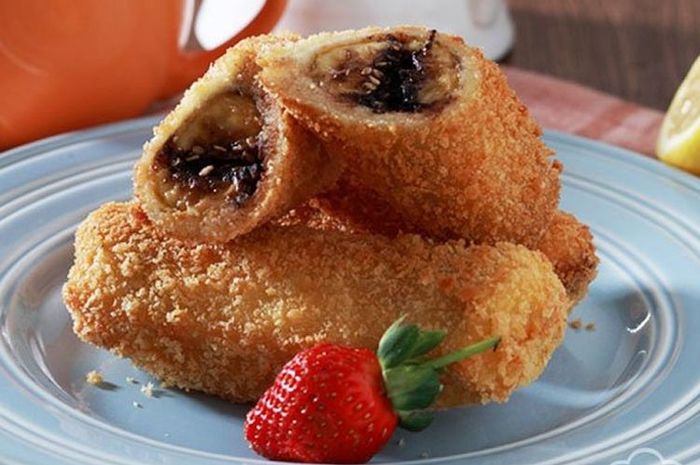 Resep Roti Goreng Pisang Cokelat.